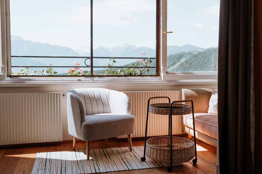 Doppel Zimmer mit Loggia in Ramsau am Dachtein - Bio Hotel Feistererhof