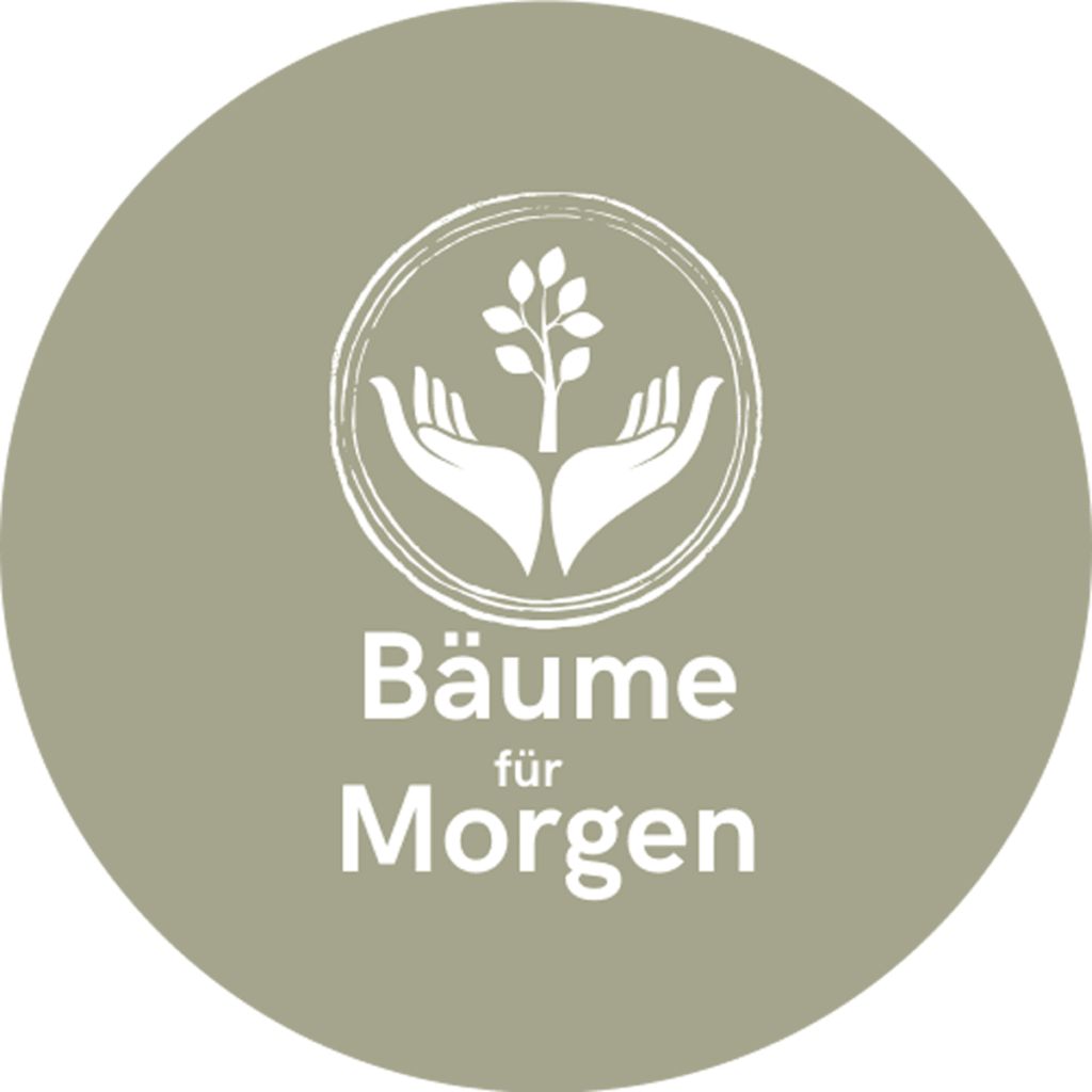Bäume für Morgen Logo auf Grünen Hintergrund in Kreisform
